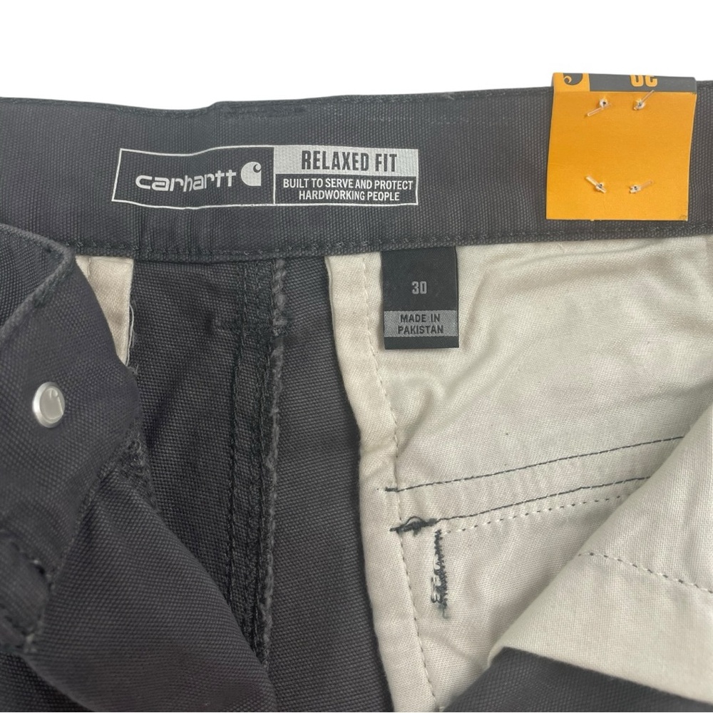 Carhartt Rugged Flex Relaxed Fit Canvas Cargo Work Short BS3542-M Blue Size 30” - Picture 7 of 8